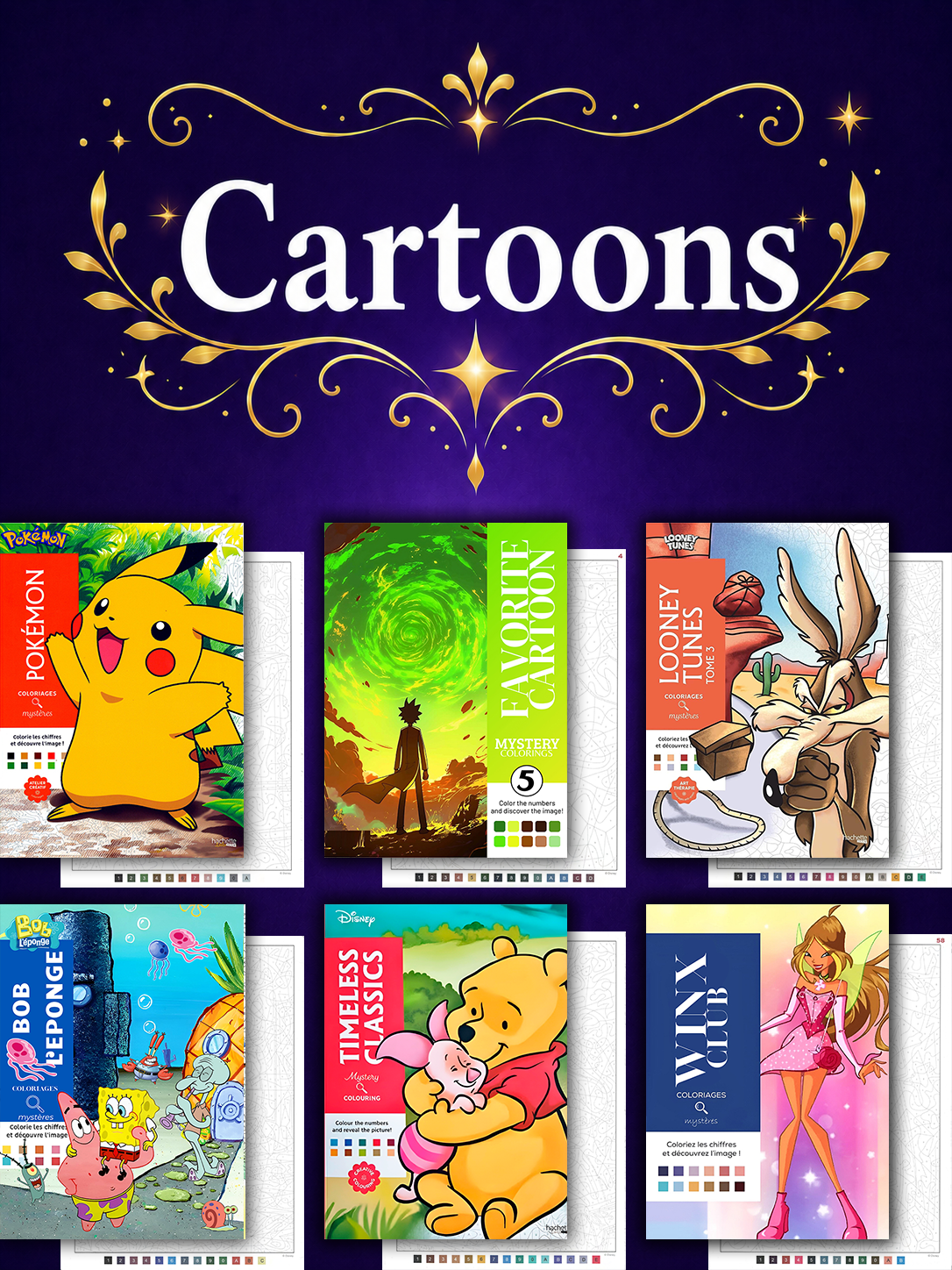 +220 Mystery Coloring Books